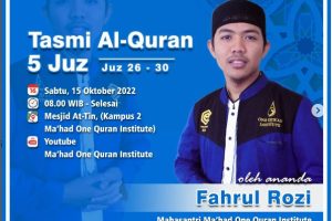 Tasmi Al-Quran 5 Juz : Fahrul Rozi