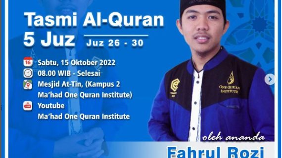 Tasmi Al-Quran 5 Juz : Fahrul Rozi