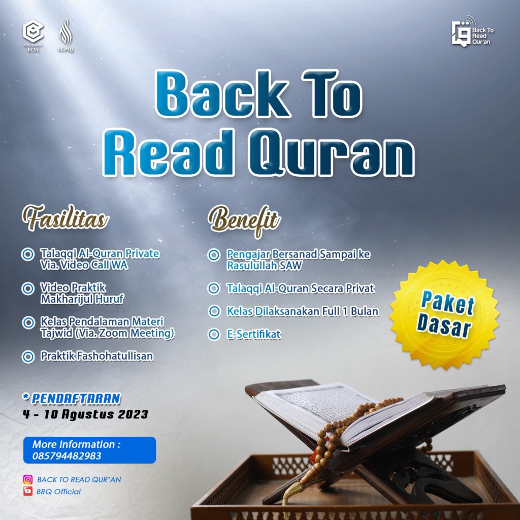 DIBUKA PENDAFTARAN BRQ