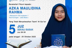 Tasmi Quran 5 Juz : Azka Maulidina Rahma